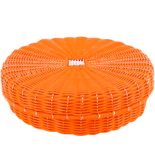 MEXICAN ORANGE TORTILLA BASKET - DYKE & DEAN