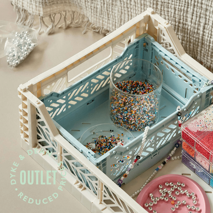 MIDI STACKING CRATE TAUPE OUTLET - DYKE & DEAN