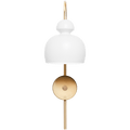 MOBO CERAMIC SWAN WALL LIGHT BRASS - DYKE & DEAN