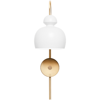 MOBO CERAMIC SWAN WALL LIGHT BRASS - DYKE & DEAN