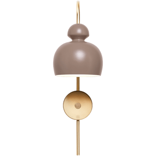 MOBO CERAMIC SWAN WALL LIGHT BRASS - DYKE & DEAN