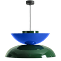 MODULAR PENDANT LIGHT DEEP GREEN & COBALT - DYKE & DEAN