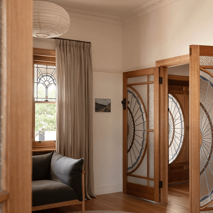 MOLA LINEN LIGHT SHADE 80CM - DYKE & DEAN