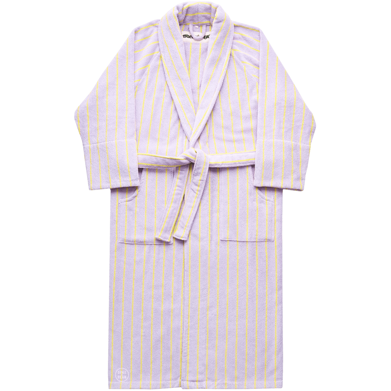 NARAM BATH ROBE LILAC & NEON YELLOW - DYKE & DEAN