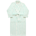 NARAM BATH ROBE PURE WHITE & GRASS - DYKE & DEAN