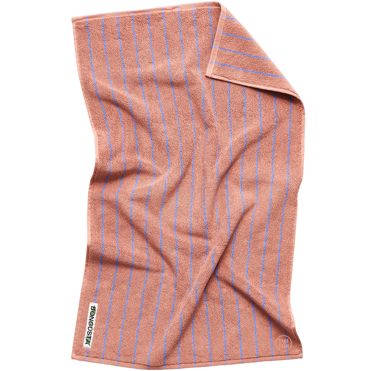 NARAM BATH TOWELS CAMEL & ULTRAMARINE BLUE - DYKE & DEAN