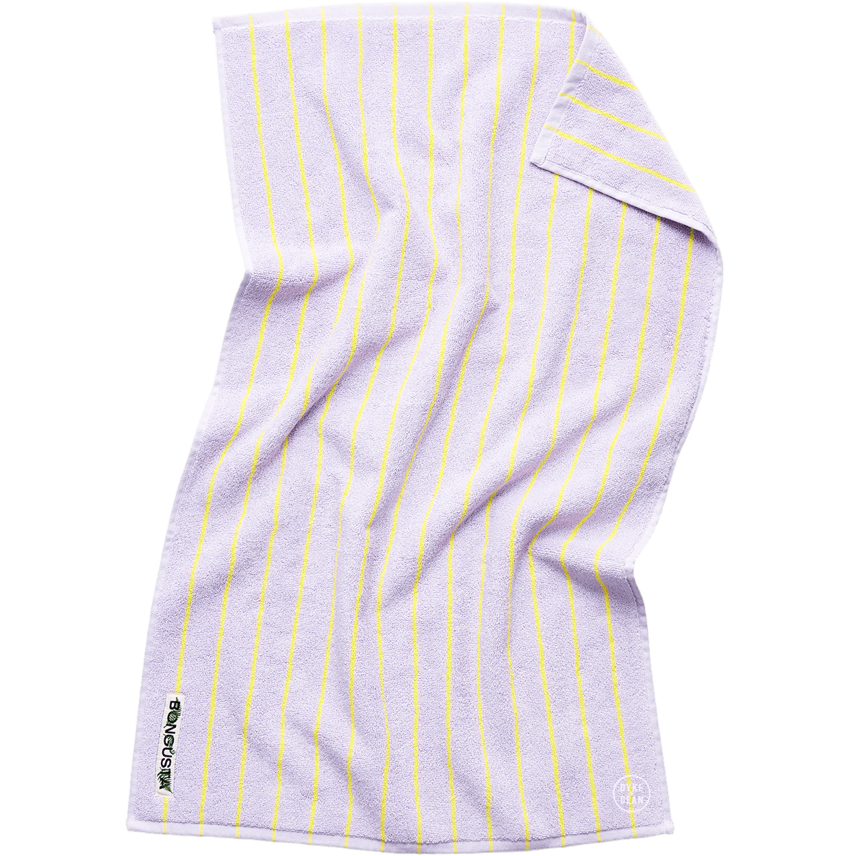 NARAM BATH TOWELS LILAC & NEON YELLOW - DYKE & DEAN