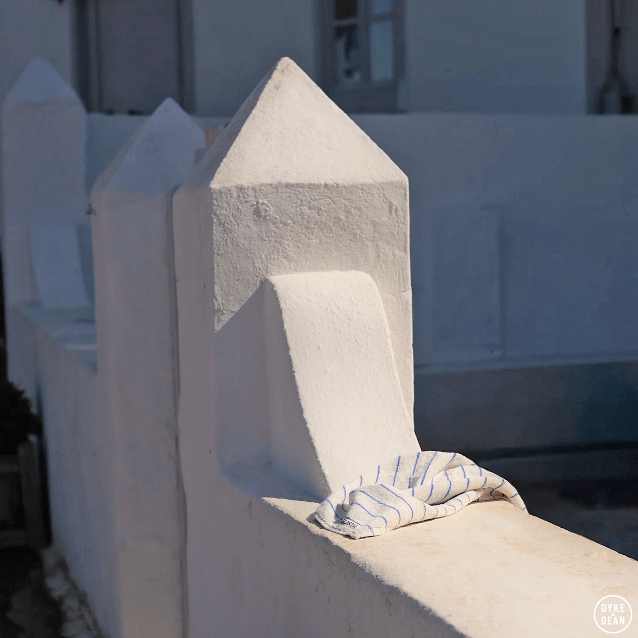 NARAM BATH TOWELS MOONBEAM & ULTRAMARINE - DYKE & DEAN