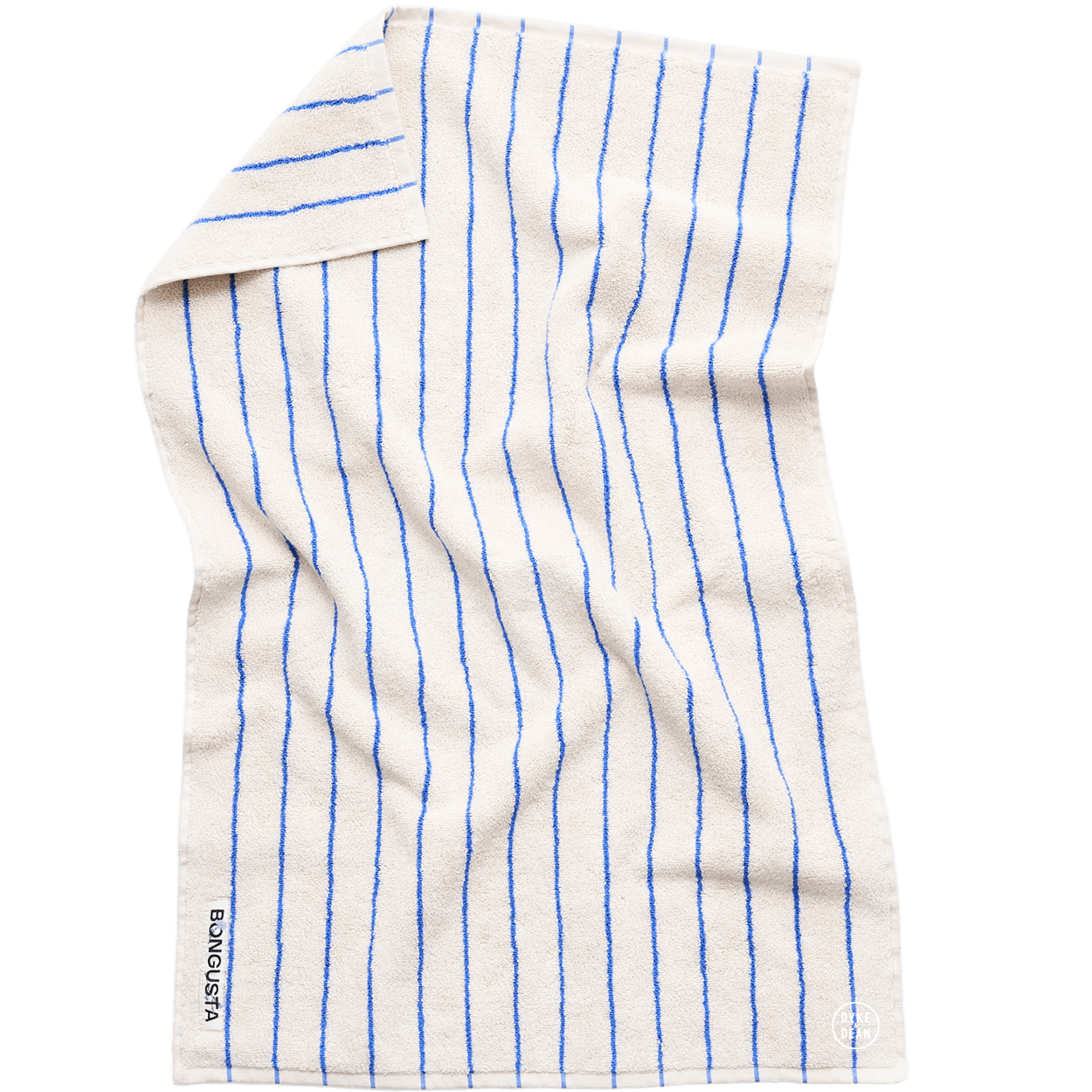 NARAM BATH TOWELS MOONBEAM & ULTRAMARINE - DYKE & DEAN