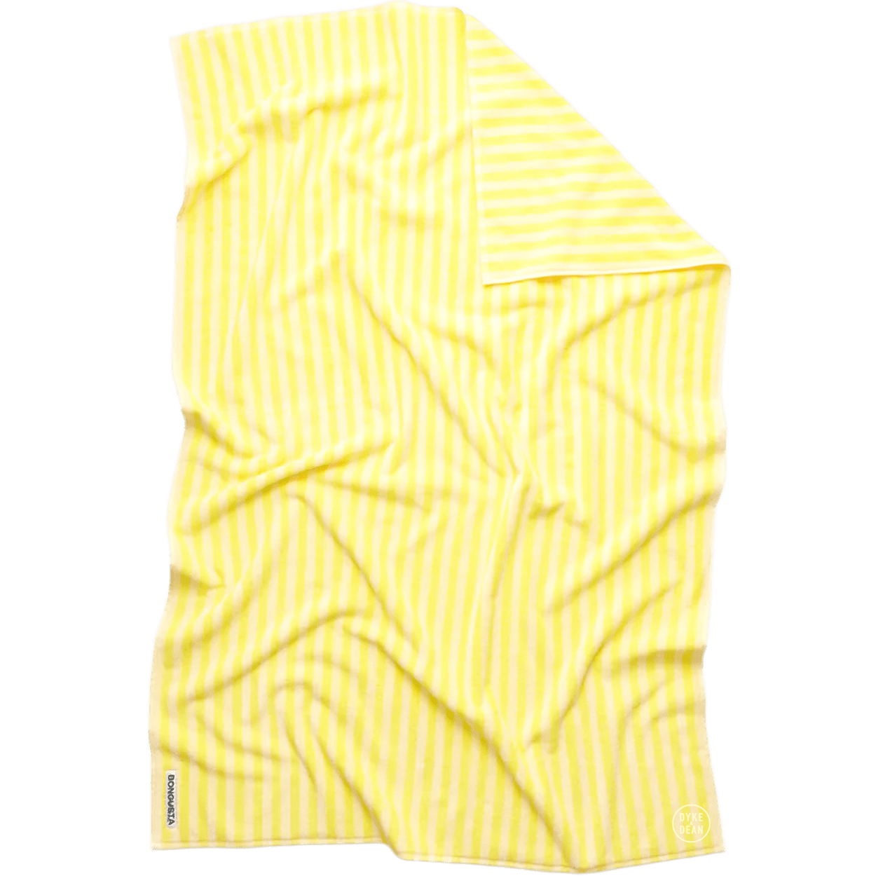 NARAM BATH TOWELS PRISTINE & NEON YELLOW - DYKE & DEAN