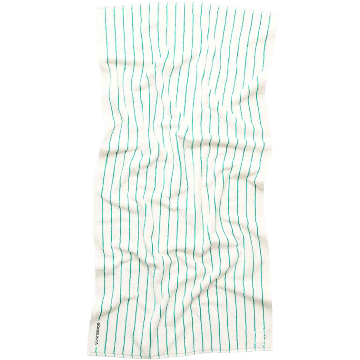 NARAM BATH TOWELS PURE WHITE & GRASS - DYKE & DEAN