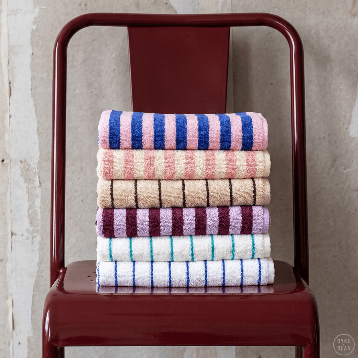 NARAM BATH TOWELS TROPICAL & CREME - DYKE & DEAN