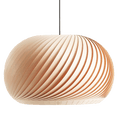 NATURE BEECH WOOD PENDANT LIGHT LARGE - DYKE & DEAN