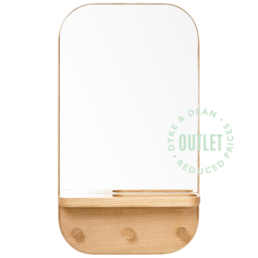OAK SILENT BUTLER MIRROR OUTLET - DYKE & DEAN