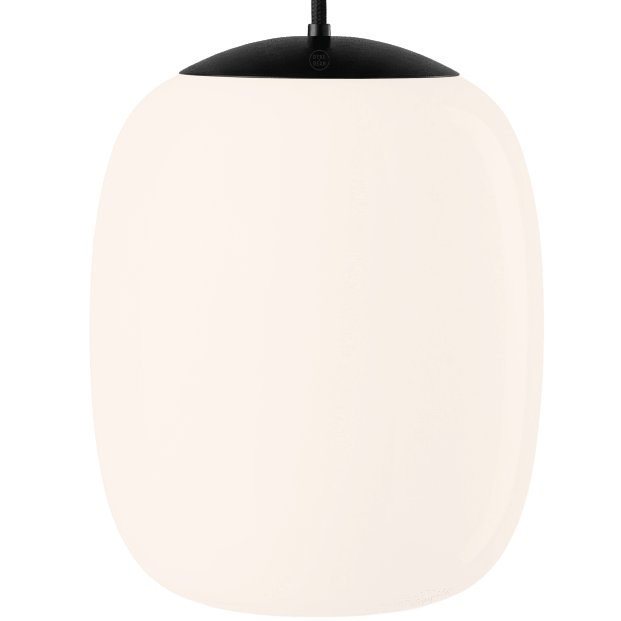 OPAL GLOSSY BARREL PENDANT 330mm - DYKE & DEAN