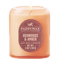 PADDYWAX VISTA RUSTY PINK GLASS REDWOODS & AMBER - DYKE & DEAN