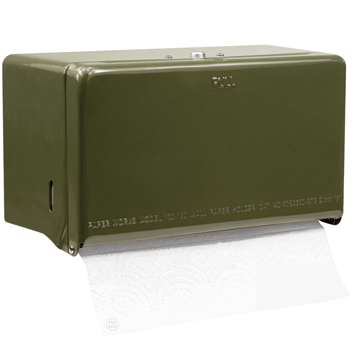 PAPER ROLL & TISSUE DISPENSER OLIVE - DYKE & DEAN
