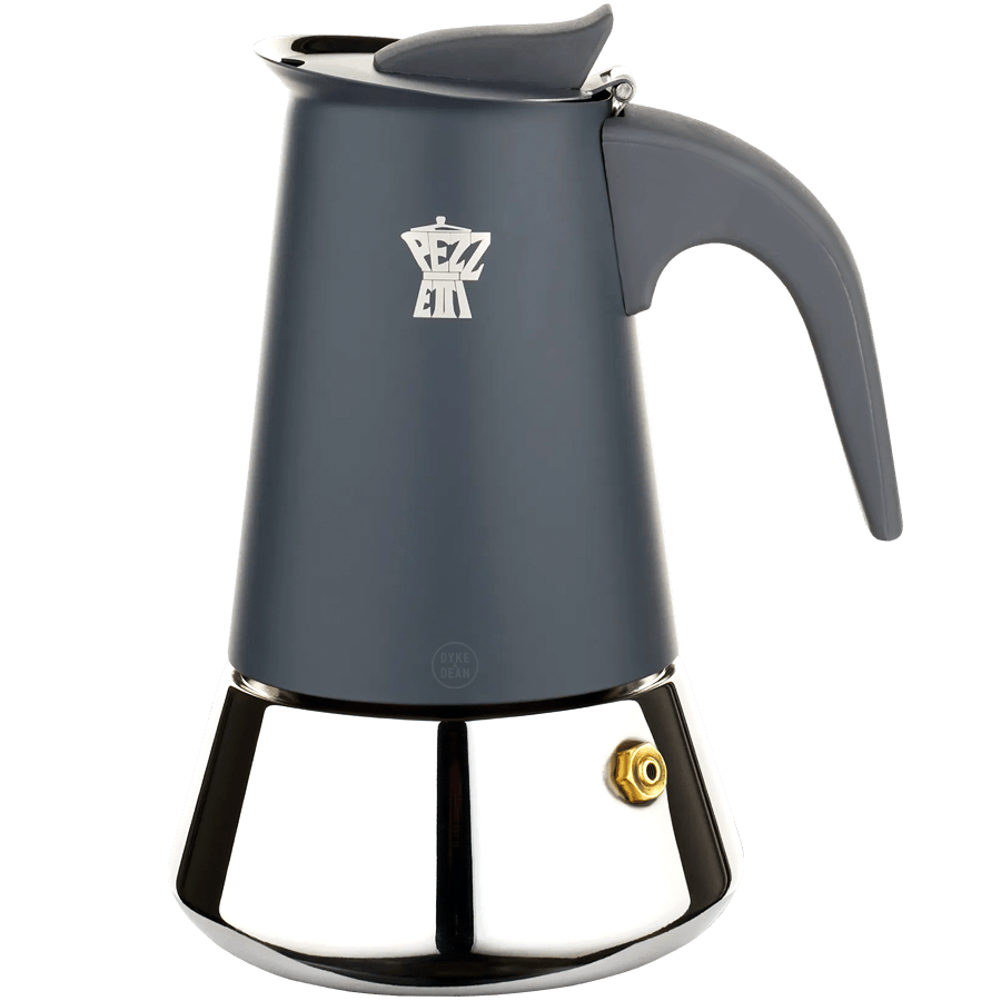 PEZZETTI 2 CUP COFFEE MAKER INDUCTION HOB ASH GREY - DYKE & DEAN