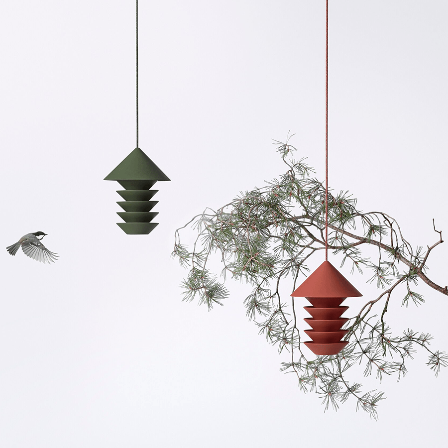 PIDAT BIRD FEEDER TERRACOTTA - DYKE & DEAN