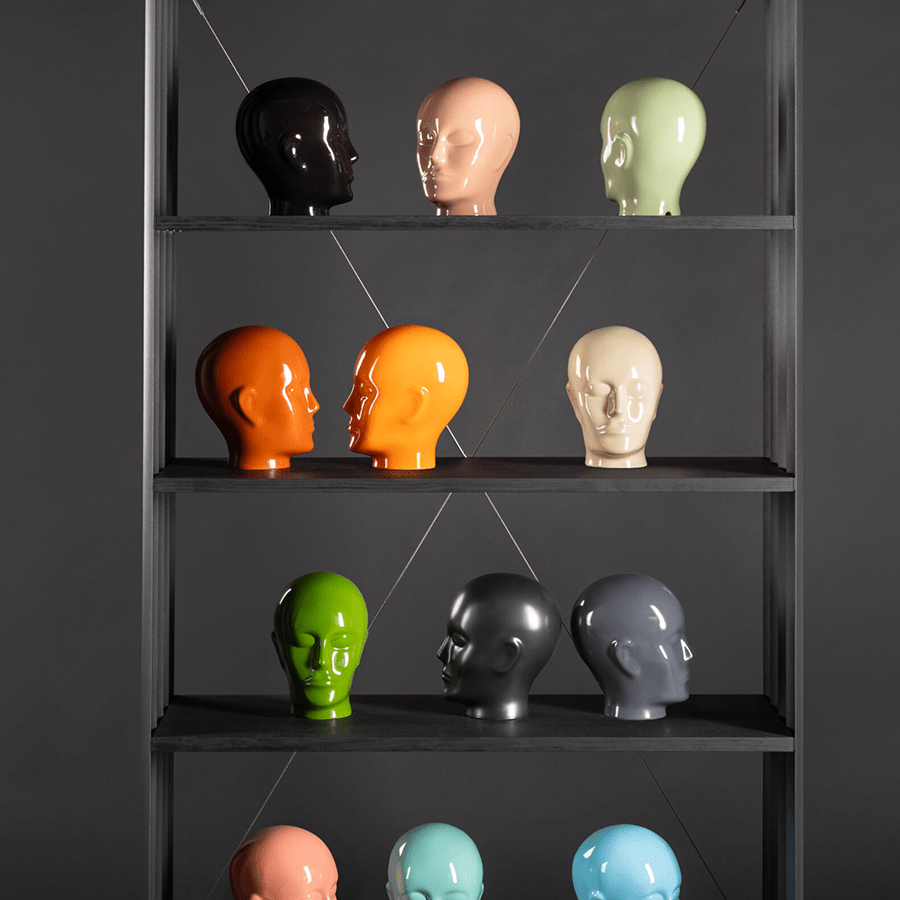 PORCELAIN CERAMIC HEAD - DYKE & DEAN