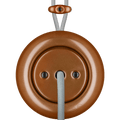 PORCELAIN KATY PATY COLONA ROUND SURFACE MOUNTED CABLE GLAND SOCKET COPPER - DYKE & DEAN