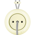 PORCELAIN KATY PATY COLONA ROUND SURFACE MOUNTED CABLE GLAND SOCKET VANILLA - DYKE & DEAN