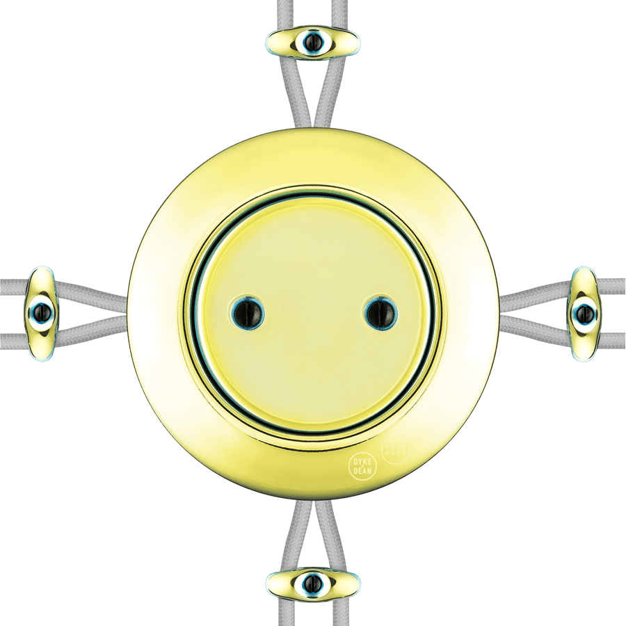 PORCELAIN KATY PATY COLONA ROUND SURFACE MOUNTED JUNCTION BOX LUCEDO - DYKE & DEAN