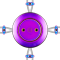 PORCELAIN KATY PATY COLONA ROUND SURFACE MOUNTED JUNCTION BOX VIOLEDO - DYKE & DEAN