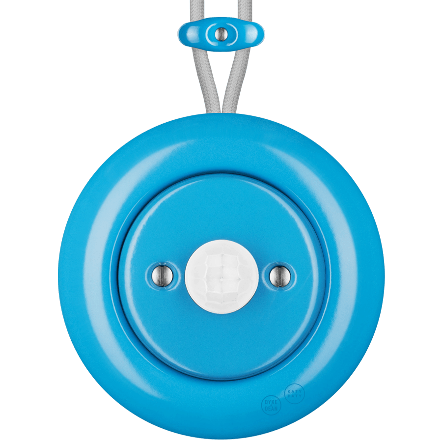 PORCELAIN KATY PATY COLONA ROUND SURFACE MOUNTED MOTION SENSOR AZURE - DYKE & DEAN