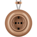 PORCELAIN KATY PATY COLONA ROUND SURFACE MOUNTED SCHUKO SOCKET DERMA - DYKE & DEAN