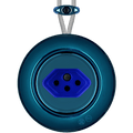 PORCELAIN KATY PATY COLONA ROUND SURFACE MOUNTED SWISS SOCKET DARK BLUE - DYKE & DEAN