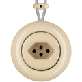 PORCELAIN KATY PATY COLONA ROUND SURFACE MOUNTED SWISS SOCKET SAND - DYKE & DEAN