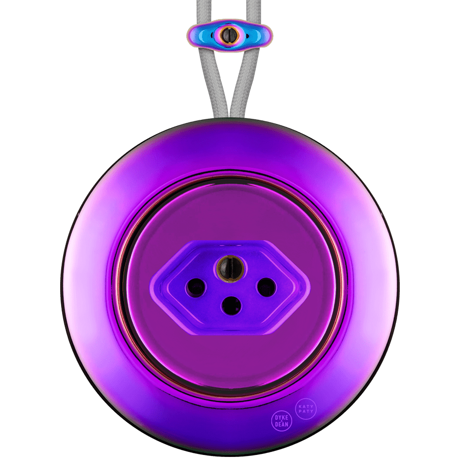 PORCELAIN KATY PATY COLONA ROUND SURFACE MOUNTED SWISS SOCKET VIOLEDO - DYKE & DEAN