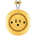 PORCELAIN KATY PATY COLONA ROUND SURFACE MOUNTED USA 15AMP SOCKET GOLD - DYKE & DEAN