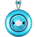 PORCELAIN ROUND SURFACE MOUNTED MOTION SENSOR SKY BLUE - DYKE & DEAN