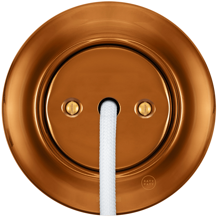 PORCELAIN WALL CABLE GLAND SOCKET BRONZE - DYKE & DEAN