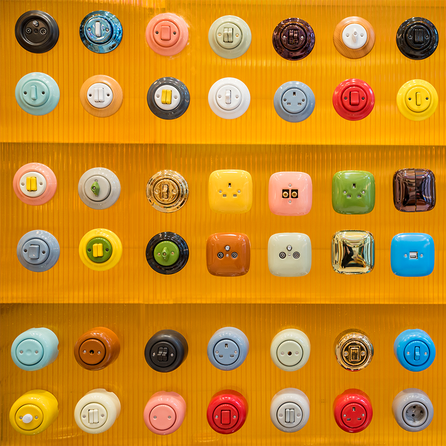 PORCELAIN WALL CABLE GLAND SOCKET CARROT - DYKE & DEAN