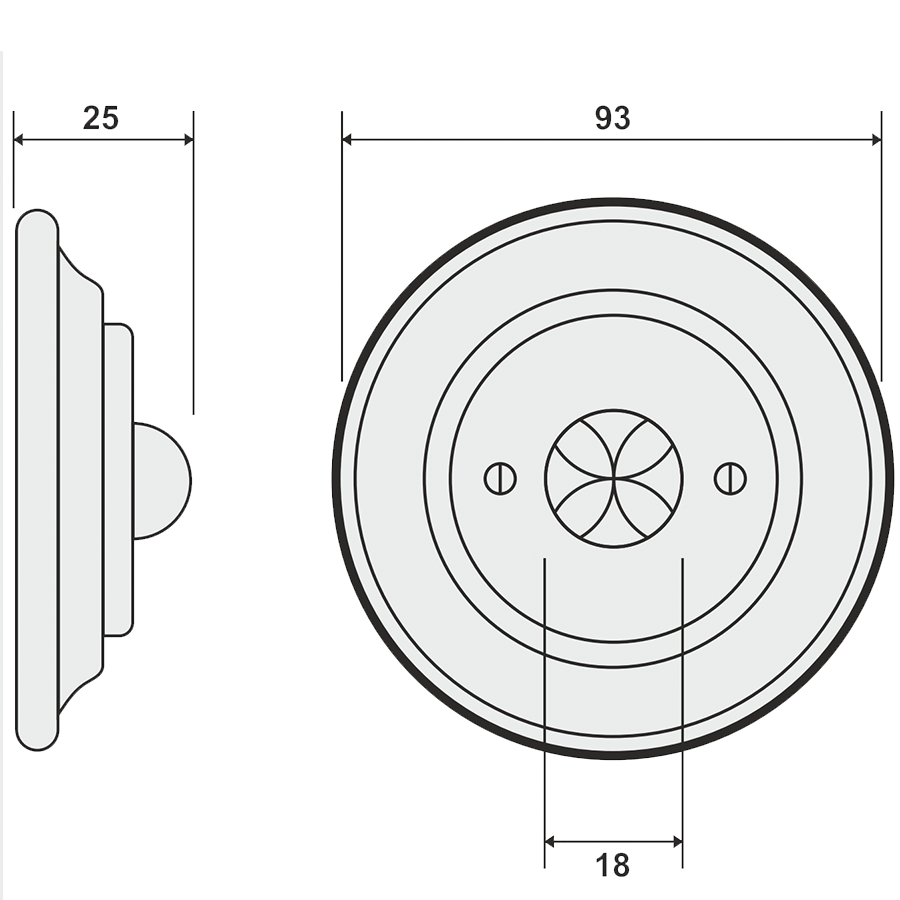 PORCELAIN WALL CABLE MOTION SENSOR SAND - DYKE & DEAN