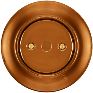 PORCELAIN WALL END PLUG SOCKET BRONZE - DYKE & DEAN