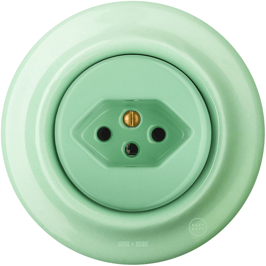 PORCELAIN WALL MOUNTED SWISS SOCKET MINT - DYKE & DEAN