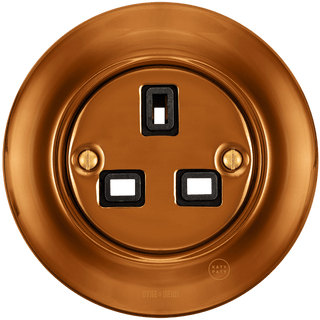 PORCELAIN WALL SOCKET BRONZE UK - DYKE & DEAN
