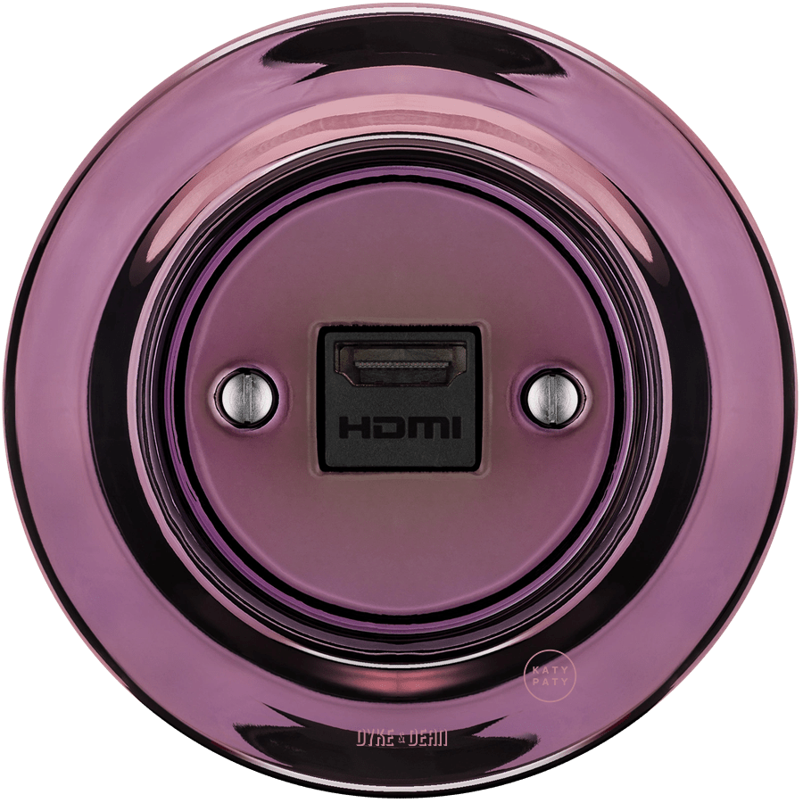 PORCELAIN WALL SOCKET PURPLE HDMI - DYKE & DEAN
