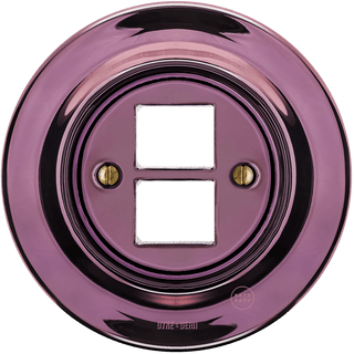PORCELAIN WALL SOCKET PURPLE PC/USB - DYKE & DEAN