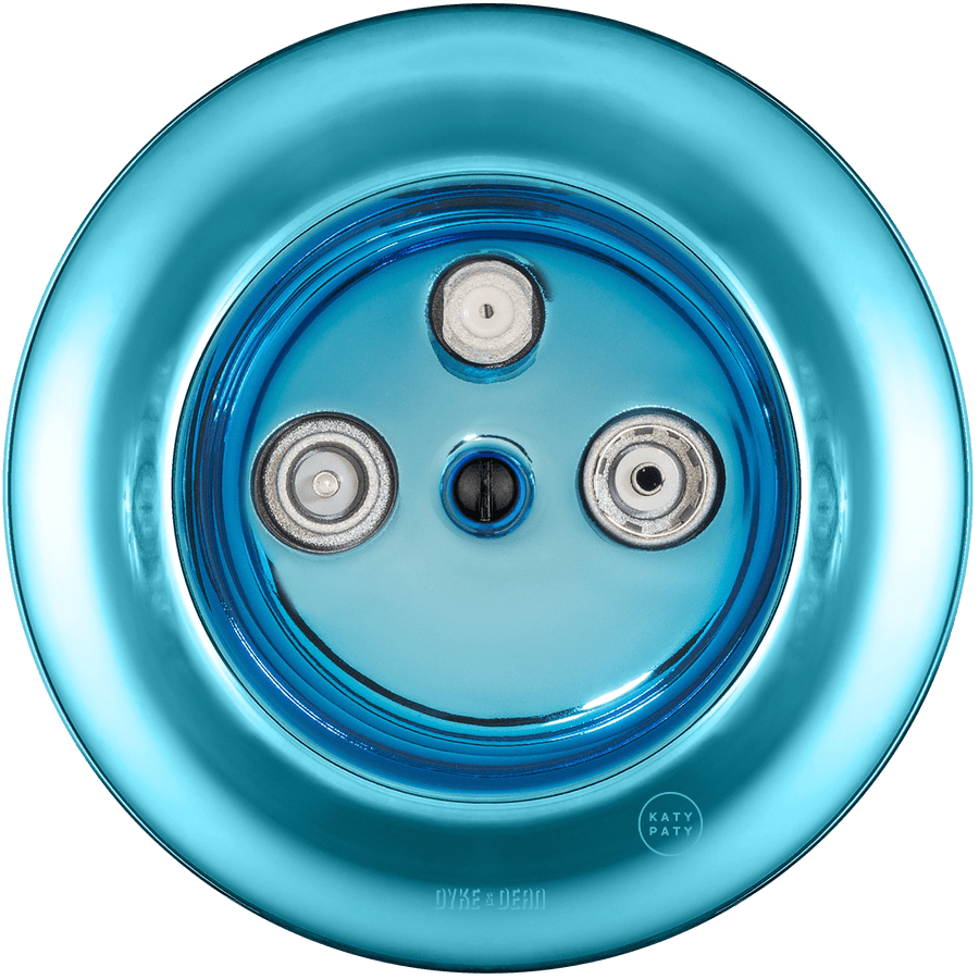 PORCELAIN WALL SOCKET SKY BLUE TV ANTENNA - DYKE & DEAN