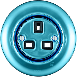 PORCELAIN WALL SOCKET SKY BLUE UK - DYKE & DEAN