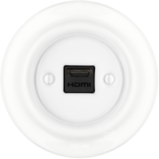 PORCELAIN WALL SOCKET WHITE HDMI - DYKE & DEAN