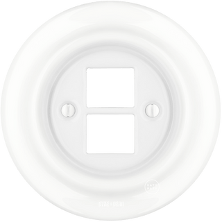 PORCELAIN WALL SOCKET WHITE PC/USB - DYKE & DEAN