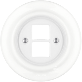 PORCELAIN WALL SOCKET WHITE PC/USB - DYKE & DEAN