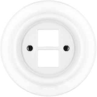 PORCELAIN WALL SOCKET WHITE PC/USB - DYKE & DEAN
