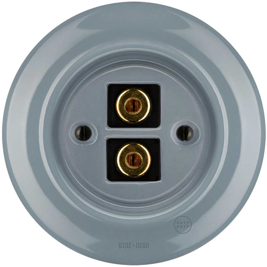 PORCELAIN WALL SPEAKER SOCKET ASH GREY - DYKE & DEAN